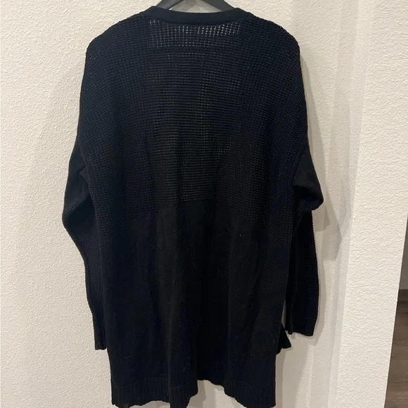 lululemon athletica Black open long Cardigan sweater - Picture 2 of 3